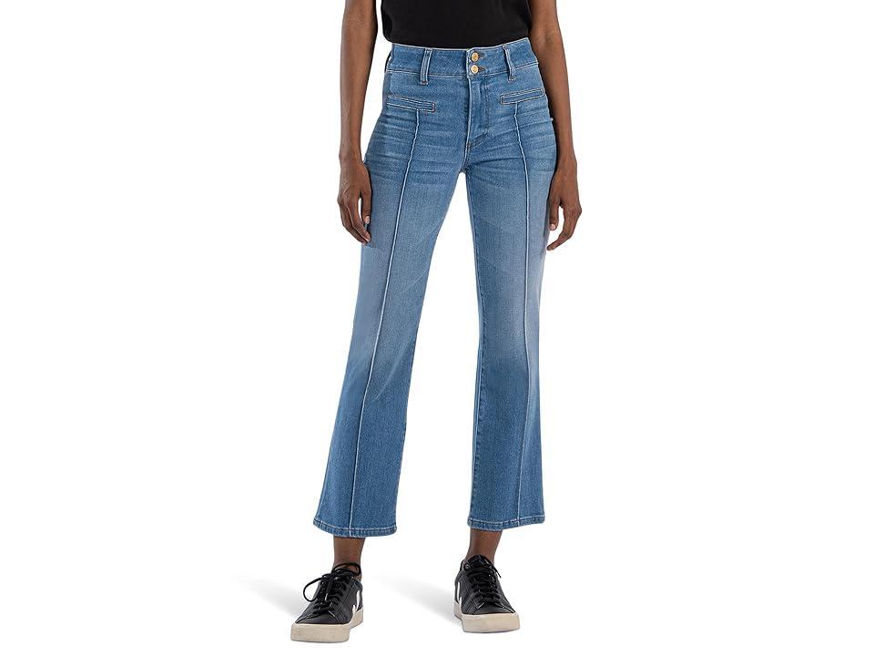 KUT from the Kloth Kelsey High-Rise Ankle Flare-Frt Welt-Double Button Wb (Quality) Women's Jeans Product Image