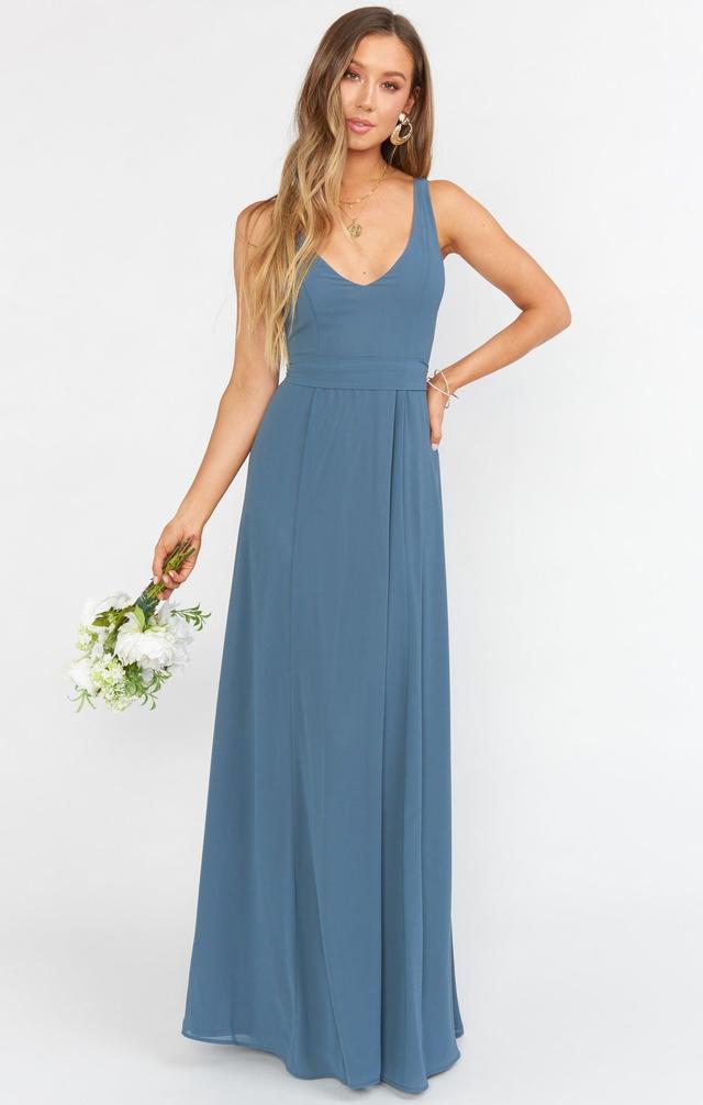 Jenn Maxi Dress ~ Emerald Chiffon Product Image