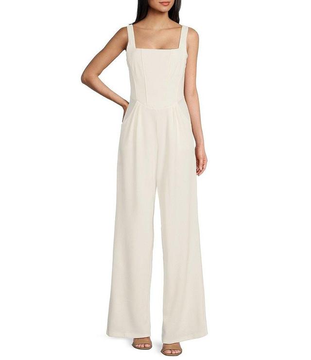 Honey and Rosie Sleeveless Tank Bodice Jumpsuit Product Image