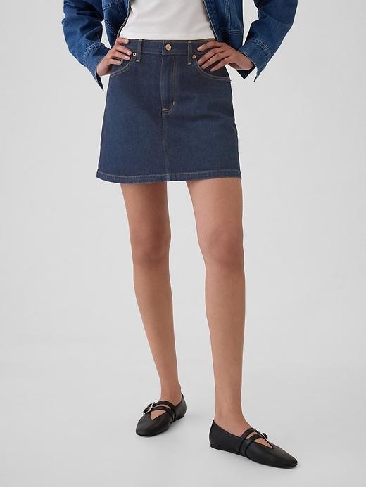 Denim Mini Skirt Product Image