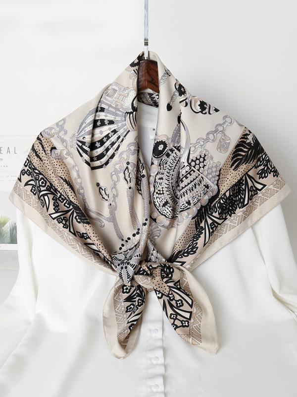 Contrast Color Printed Shawl&Scarf Product Image