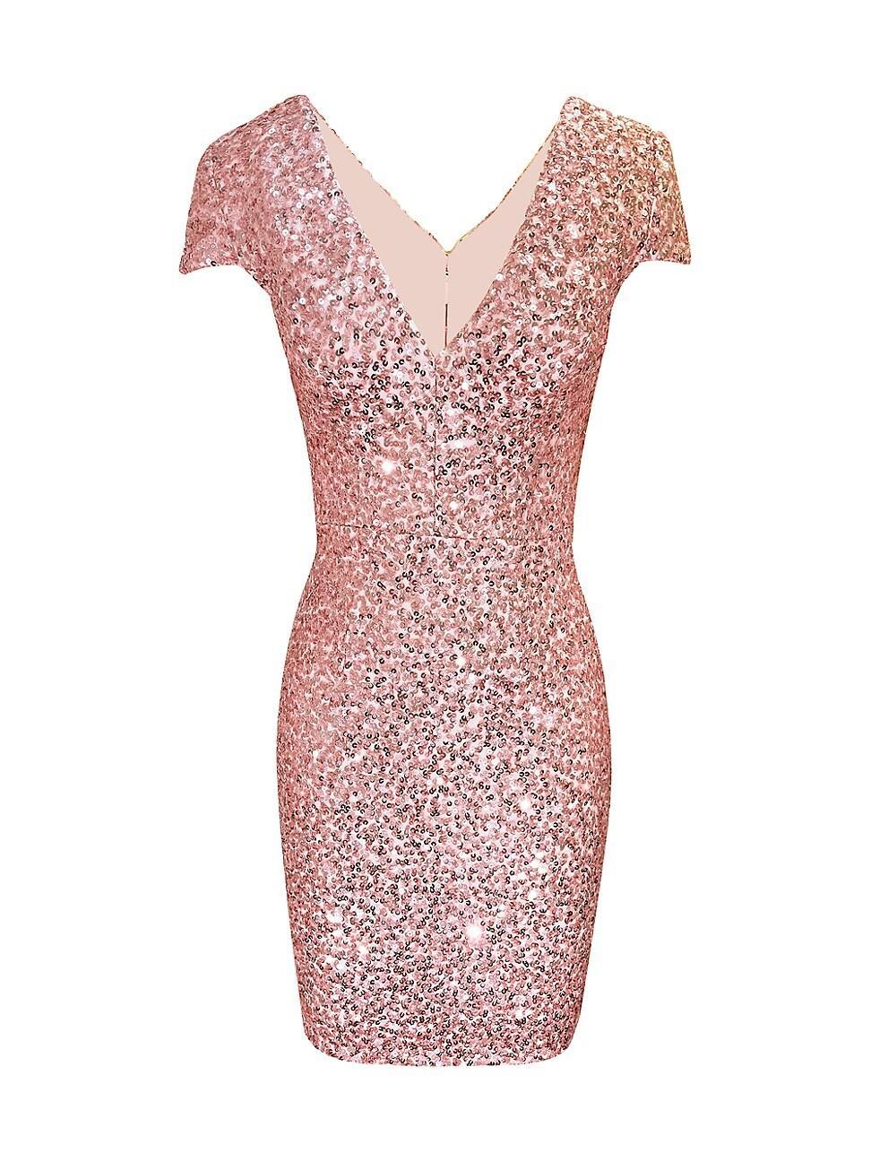 Womens Zoe Sequin Body-Con Minidress Product Image