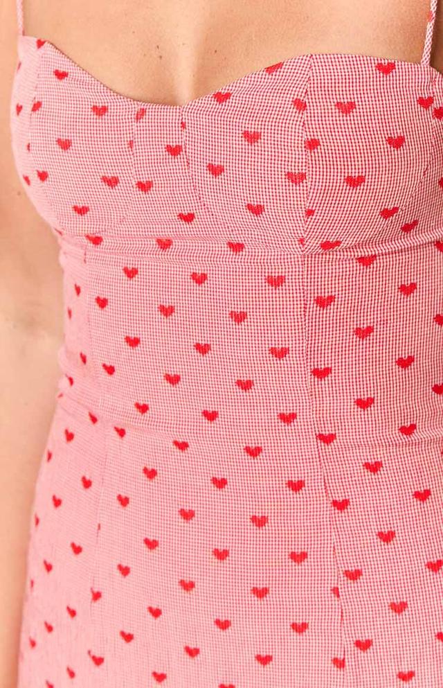 Penny Lane Red Heart Mini Dress Product Image