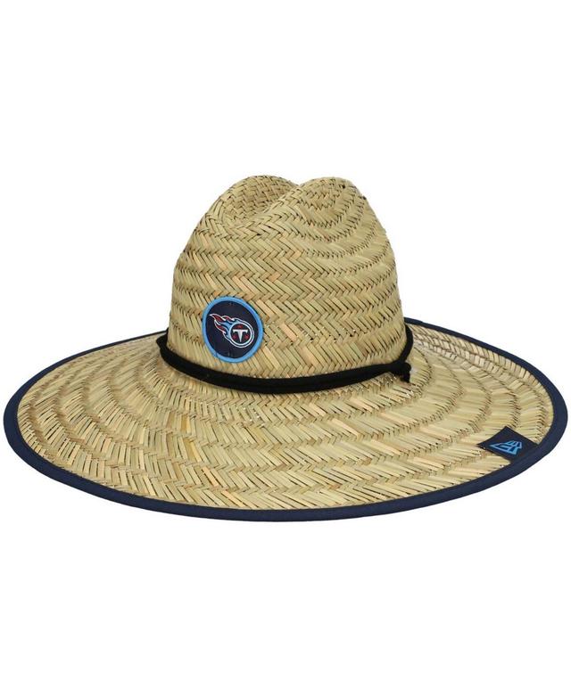 Mens New Era Natural Tennessee Titans 2021 NFL Training Camp Official Straw Lifeguard Hat Product Image