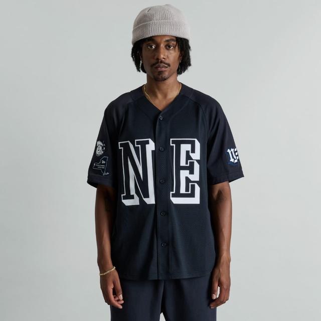 Brand New Era Warren Navy Raglan Baseball Jersey Male Product Image