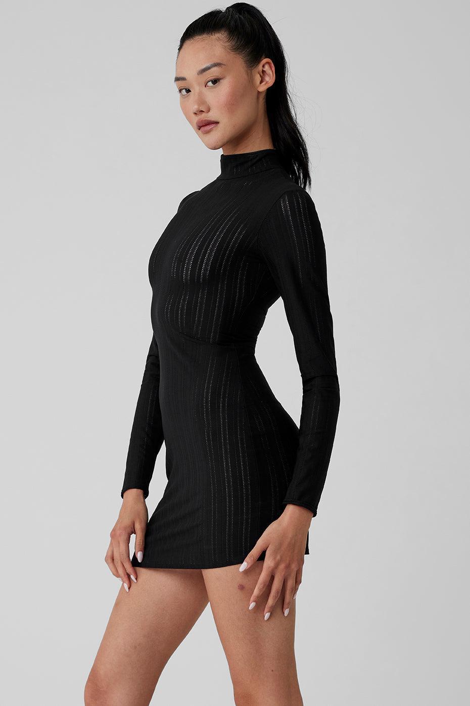 Euphoria Long Sleeve Dress - Black Female Product Image