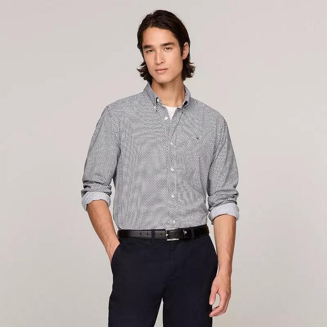 Mens Tommy Hilfiger Printed Shirt Blue Team Product Image