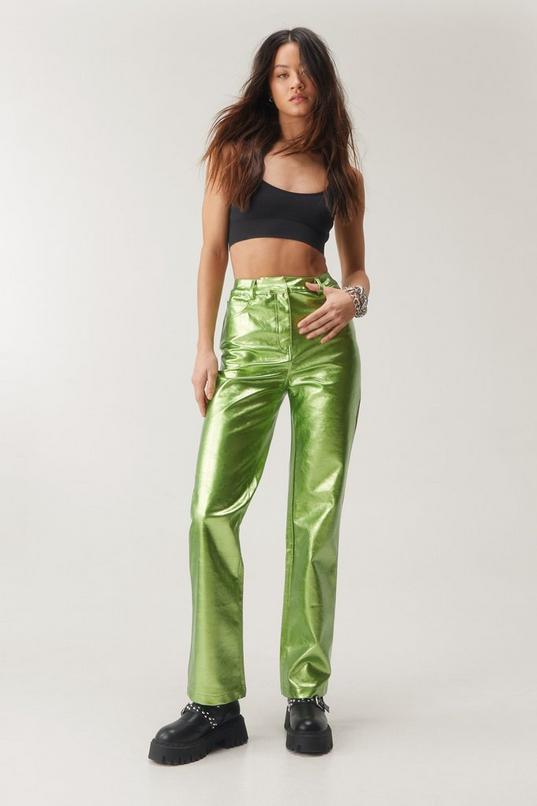 Premium Glitter Faux Leather Pants product image