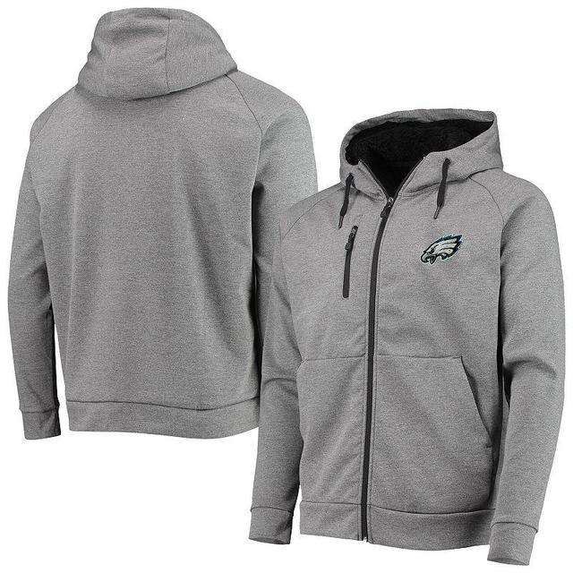 Mens Dunbrooke Charcoal Philadelphia Eagles Shag Tri-Blend Full-Zip Raglan Hoodie Product Image