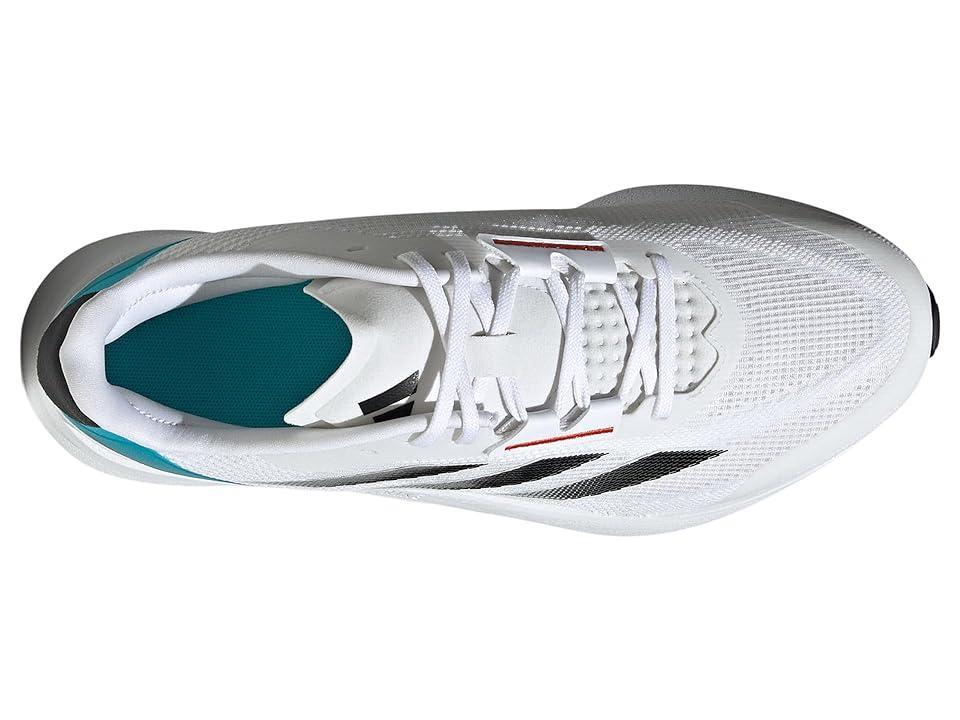 adidas Running Duramo Speed Black/Lucid Cyan) Men's Shoes Product Image