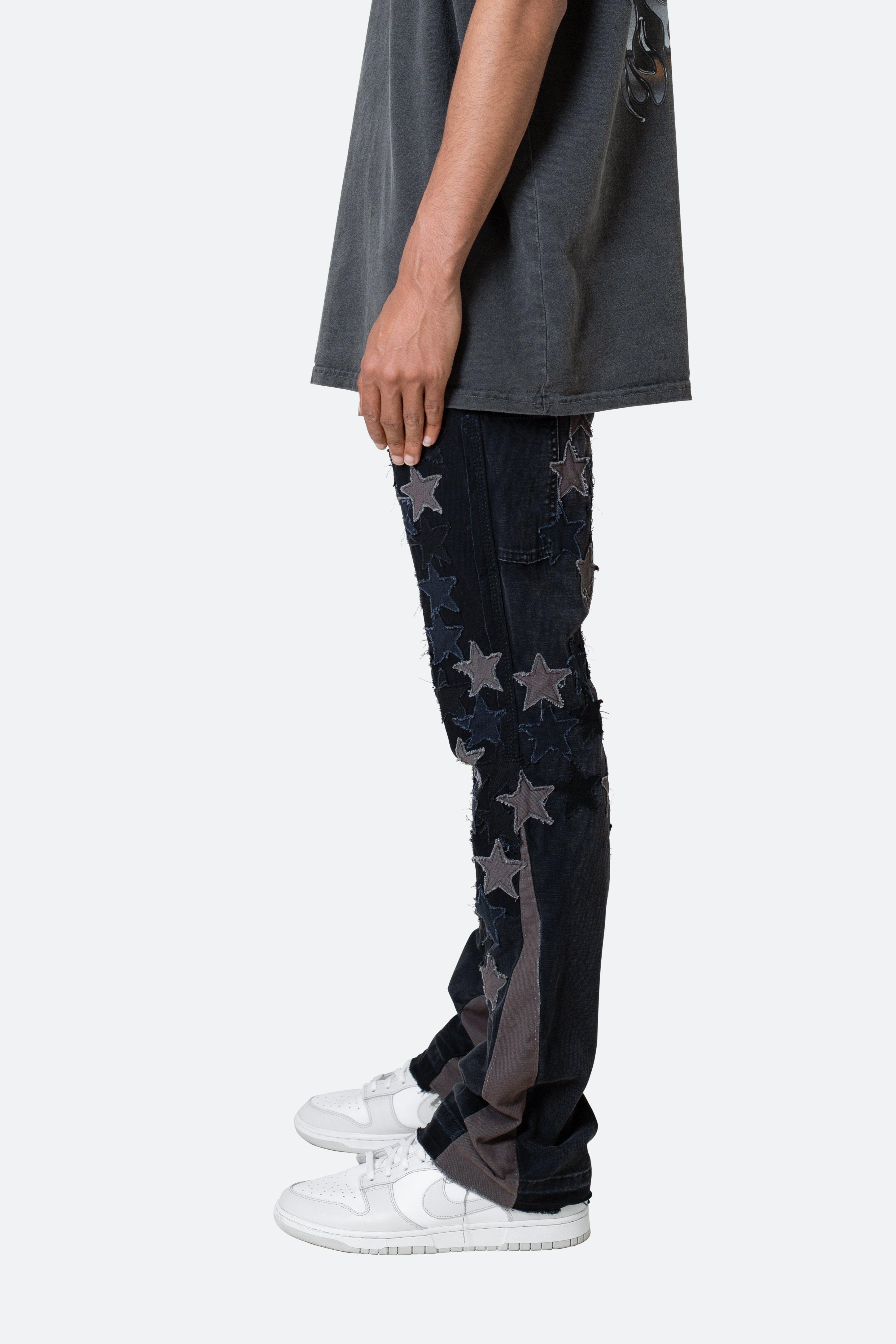 B451 Star Flare Denim - Black Product Image