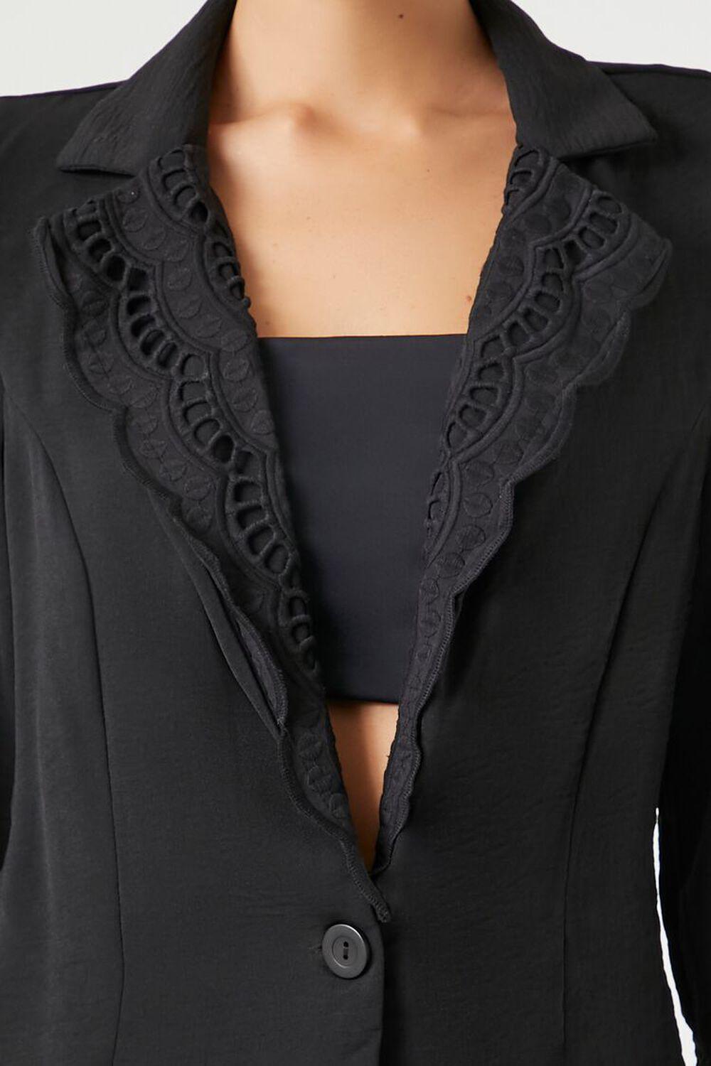 Plunging Crochet Lace Blazer | Forever 21 Product Image