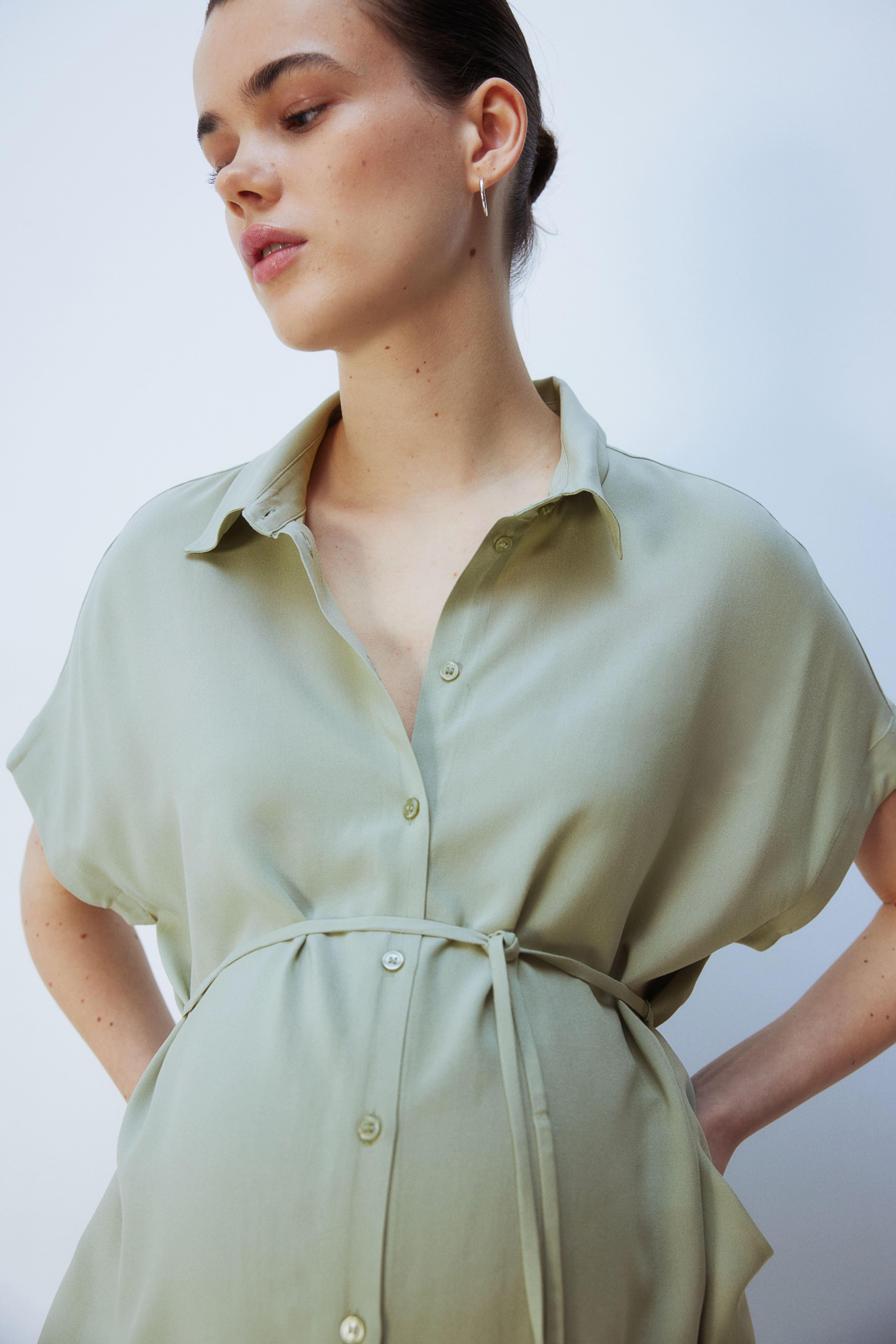 MAMA Tie-belt Blouse Product Image