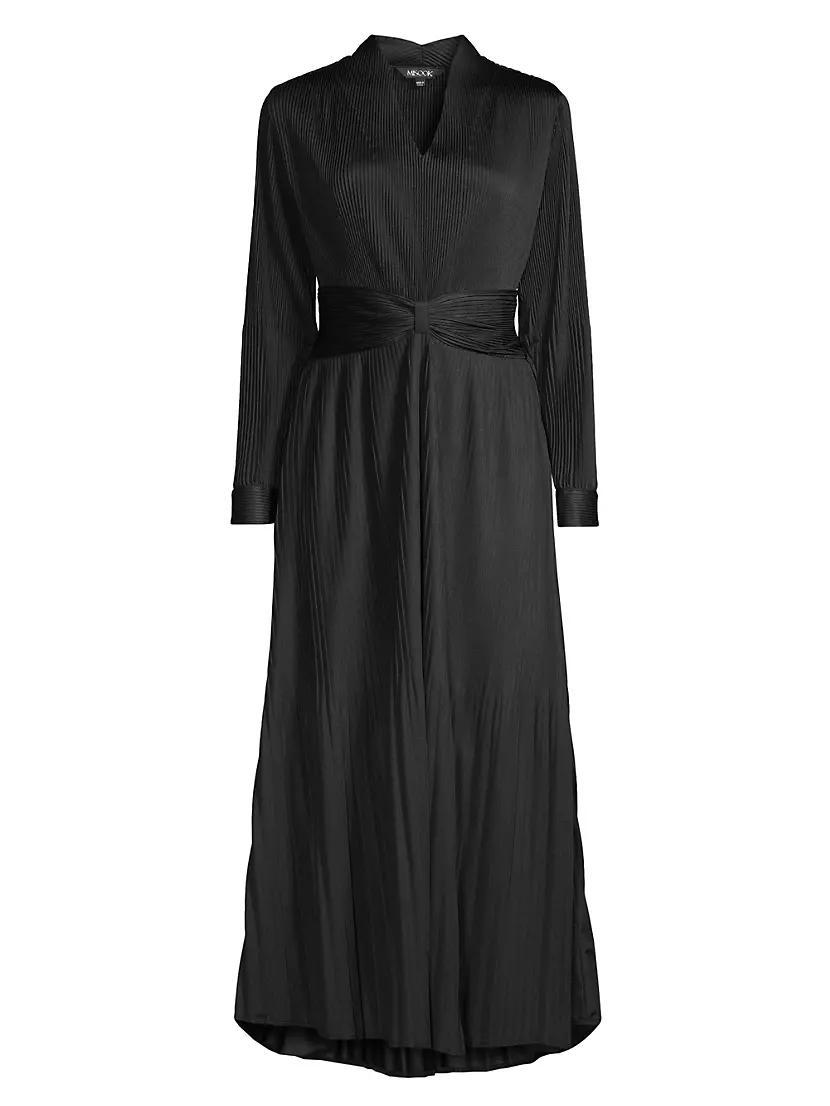 Pleated Fit & Flare Maxi Dress product image