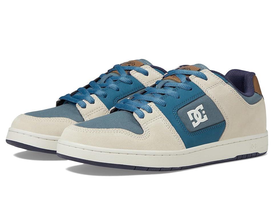 DC Manteca 4 (Grey/Blue/White) Men's Shoes Product Image