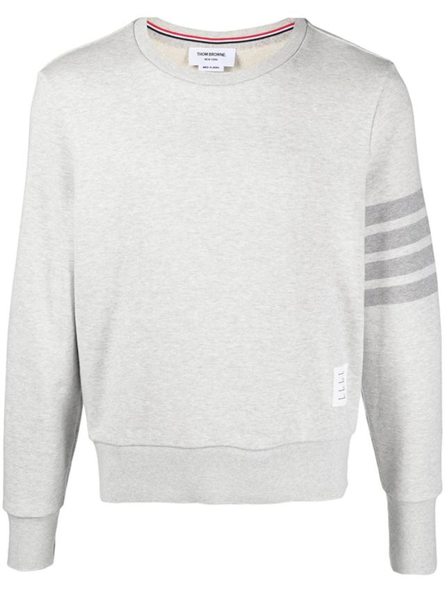 4-bar Motif Sweatshirt In Grey Product Image