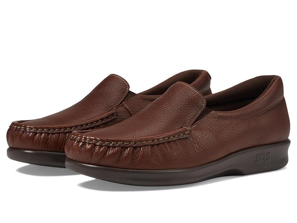 SAS Twin Leather Moc Toe Loafers Product Image