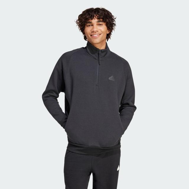 adidas Z.N.E. Half-Zip Sweatshirt Black M Mens Product Image