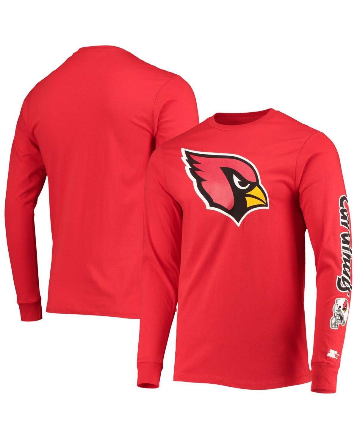 Mens Starter Cardinal Arizona Cardinals Halftime Long Sleeve T-Shirt Product Image