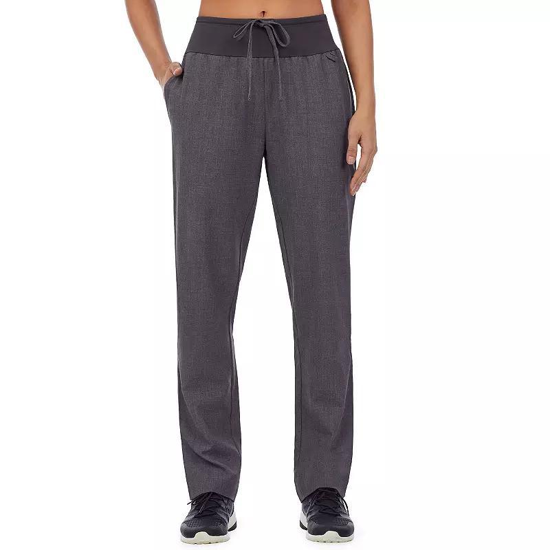 Womens Cuddl Duds Scrubs Classic Pants Grey Heather Gray Product Image