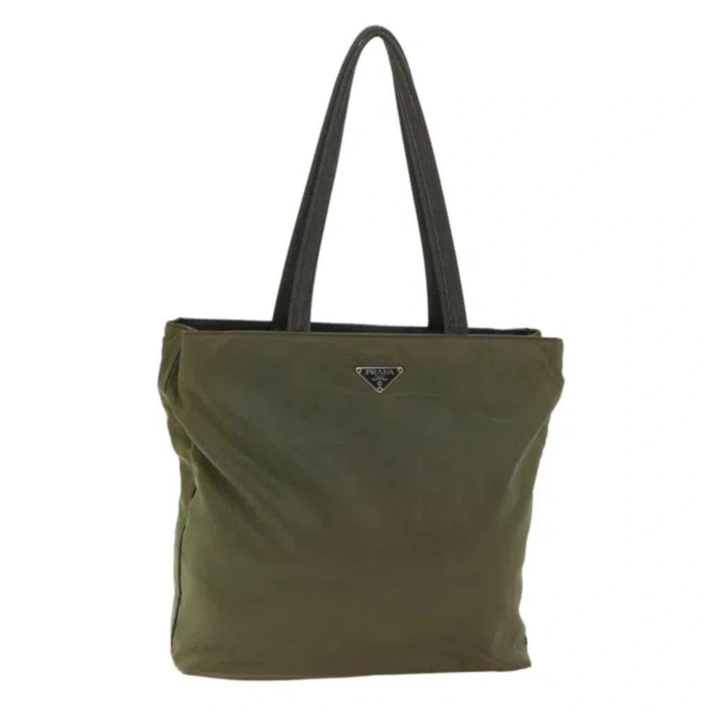 Tessuto Synthetic Tote Bag () In Khaki Product Image