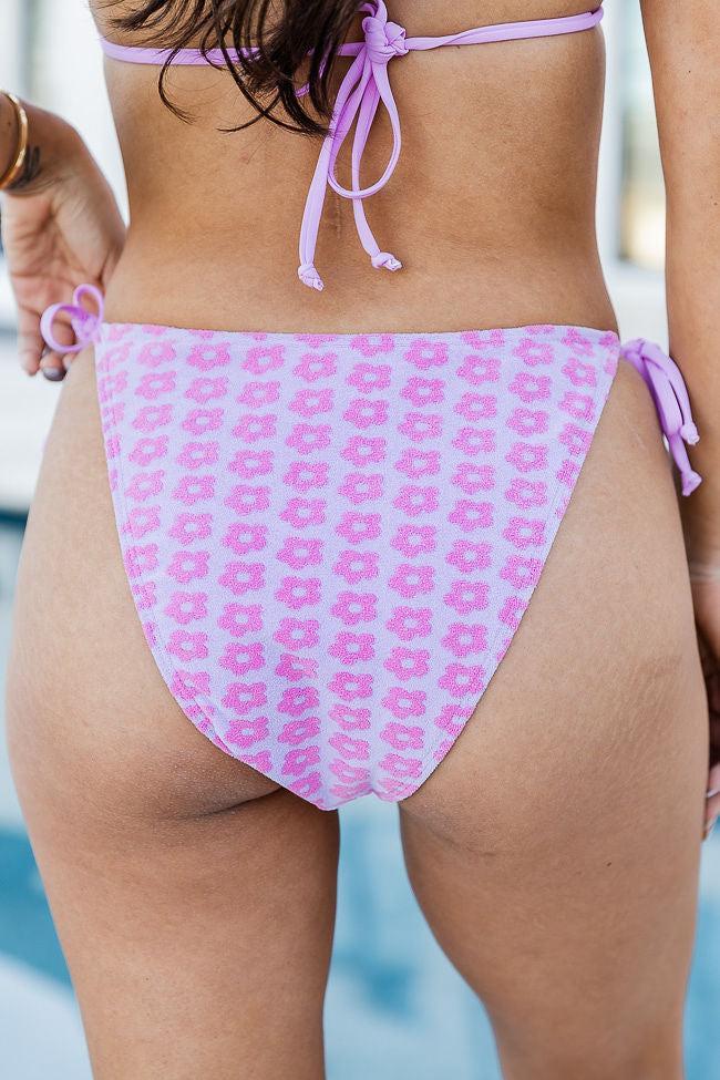 Sun Soaked Paradise Purple Floral Bikini Bottoms FINAL SALE Product Image