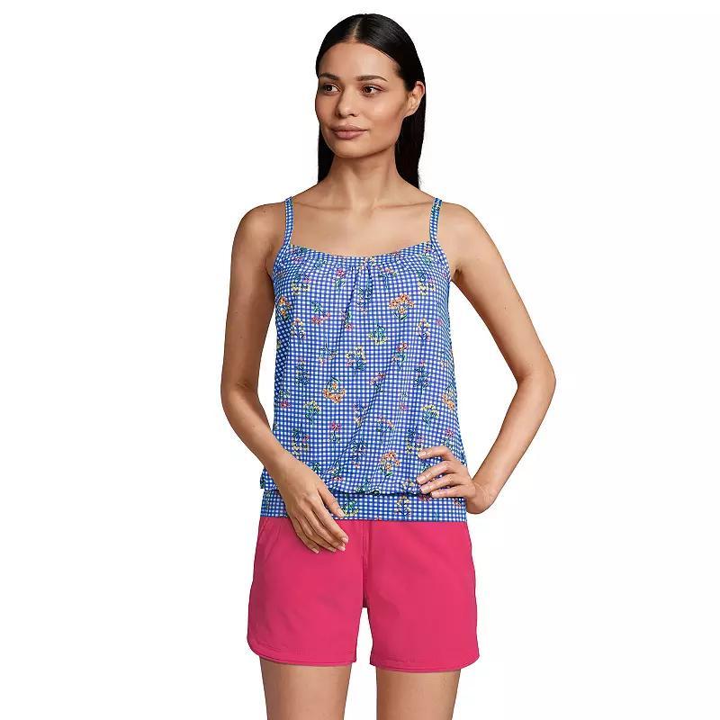 Womens Lands End UPF 50 Blouson Tankini Swimsuit Top Product Image