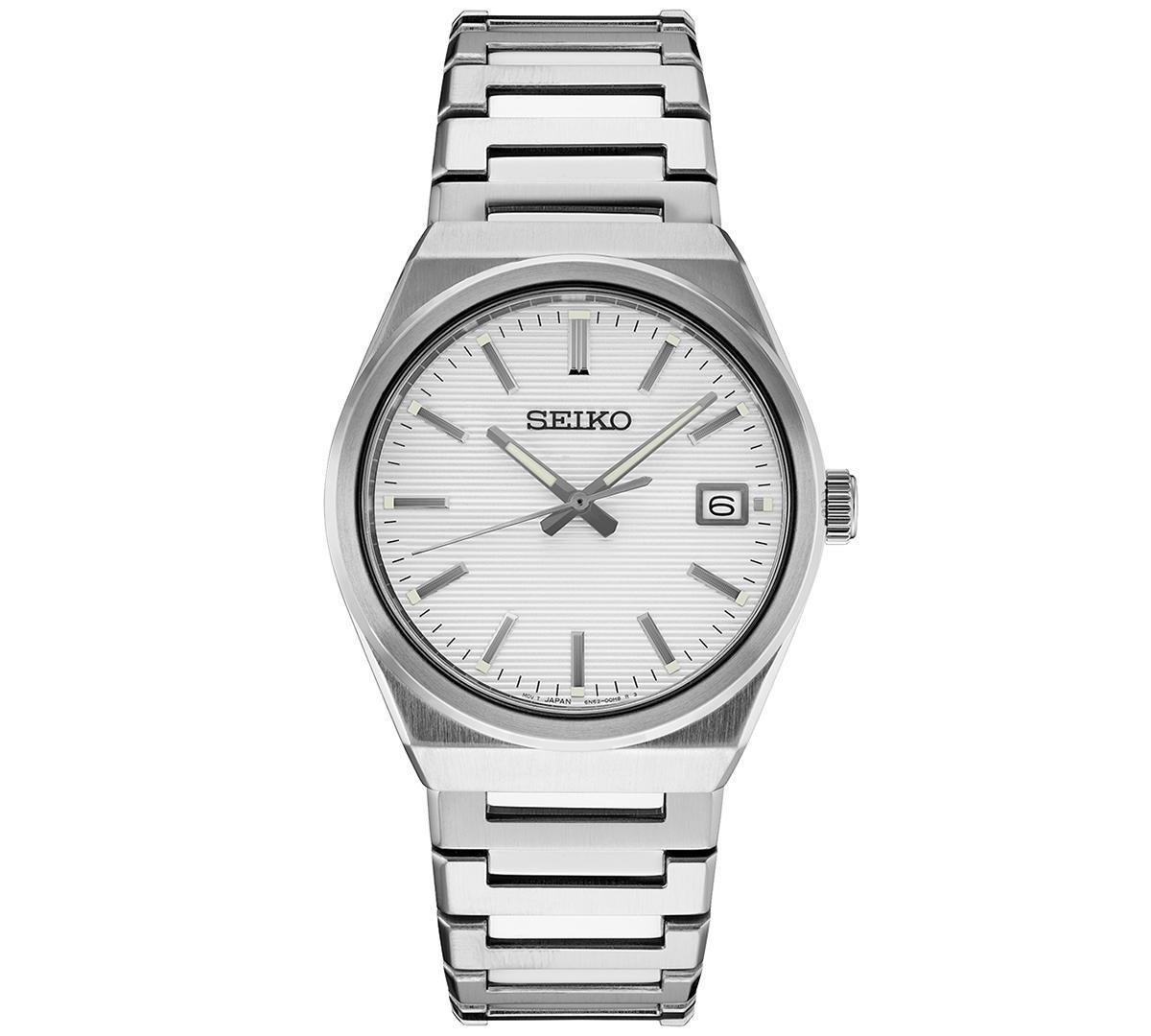 Seiko Mens Essentials Stainless Steel Bracelet Watch 39mm Product Image