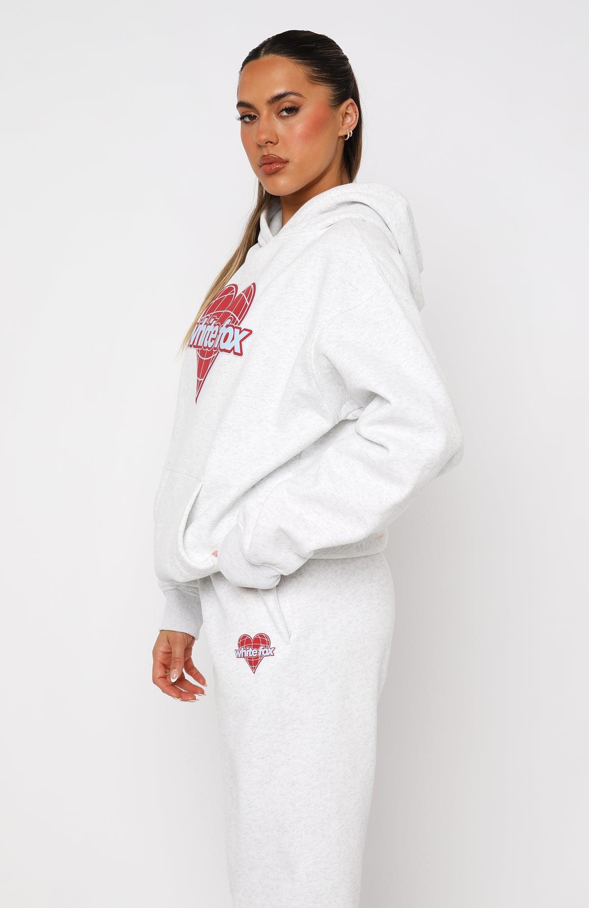 My Other Half Oversized Hoodie Grey Marle Product Image