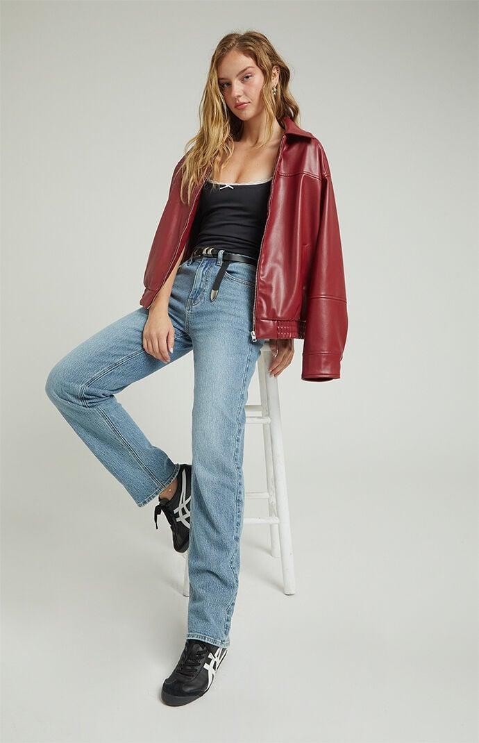 Womens Stretch 90s Boyfriend Jeans - Product Image