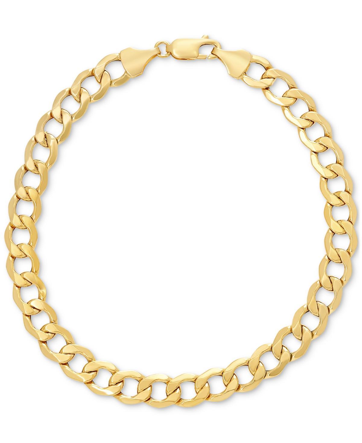 Everlasting Gold Mens 10k Gold Curb Chain Bracelet Product Image