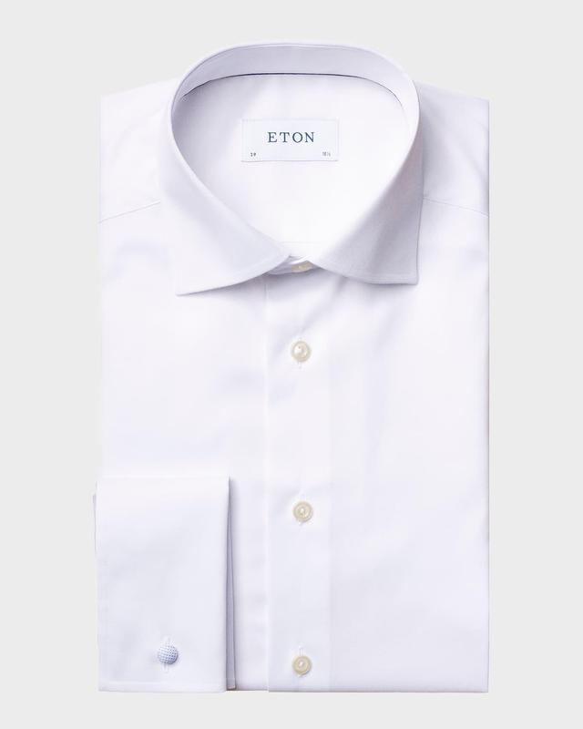 Mens Contemporary-Fit Herringbone Twill Dress Shirt Product Image