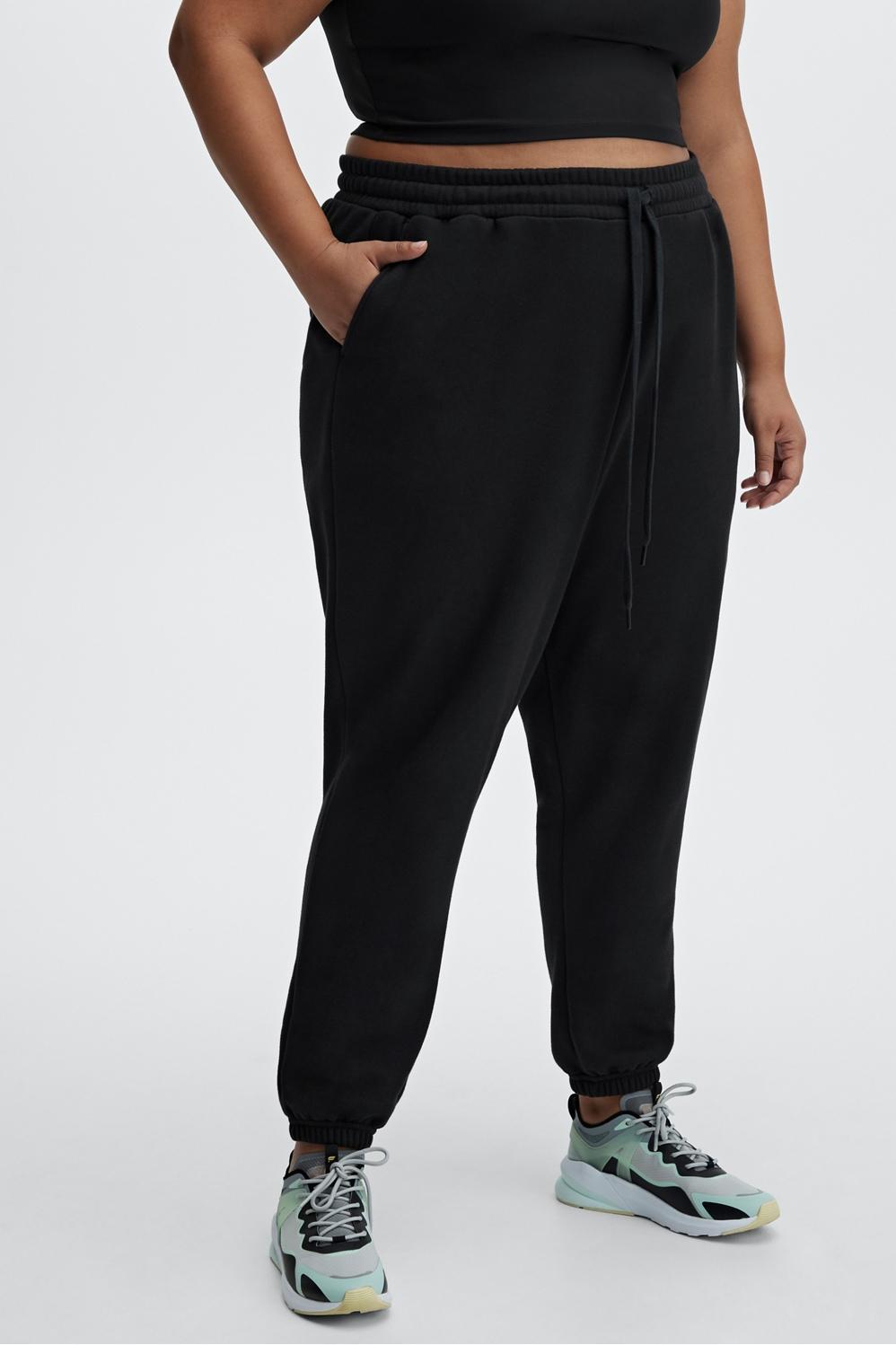 Fabletics Eco Go-To Sweatpant Womens black Size XS Product Image