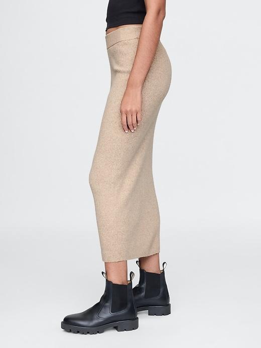 CashSoft Rib Maxi Sweater Skirt Product Image