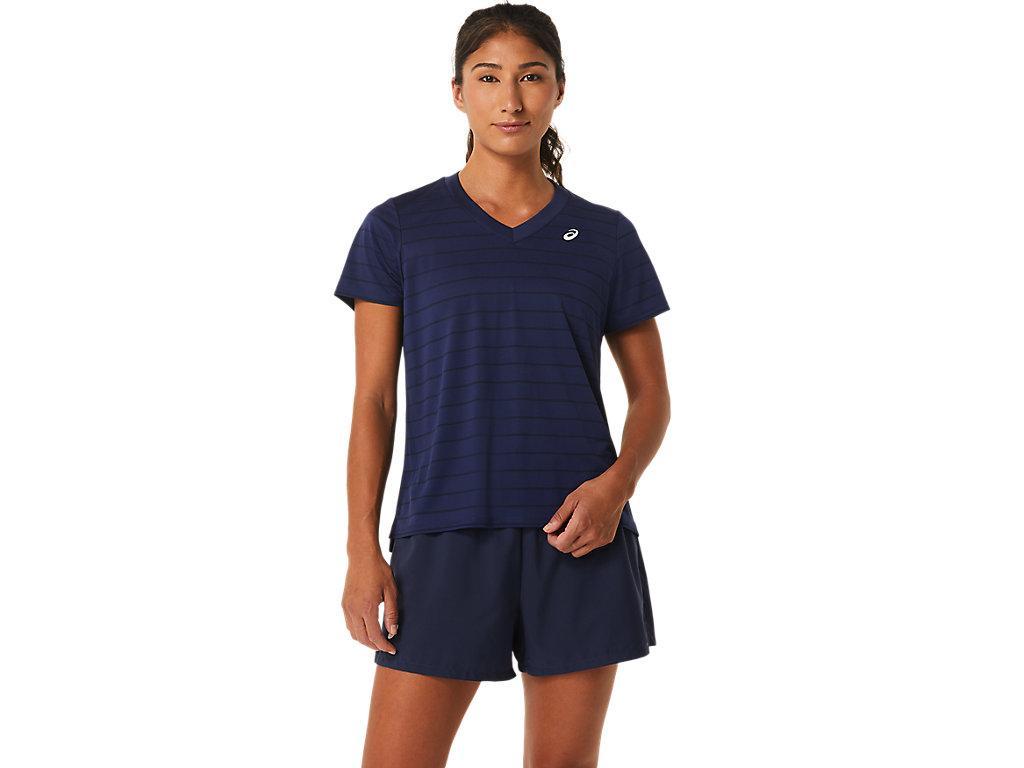 ASICS Women's Court Stripe Short Sleeve Top Product Image