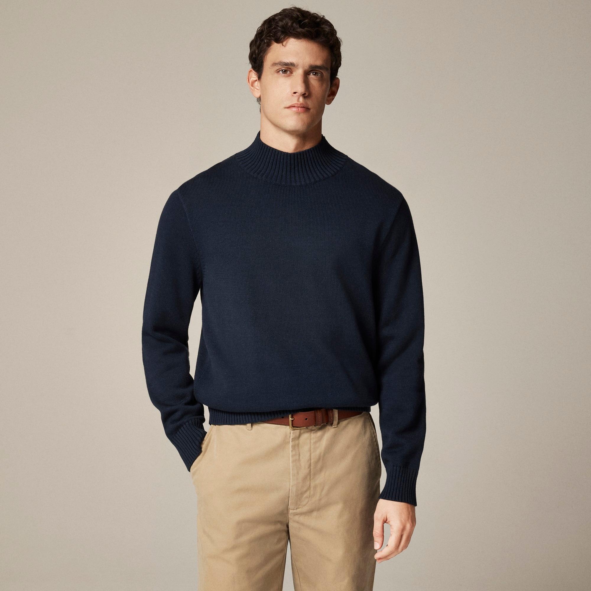 Heritage cotton mockneck sweater Product Image