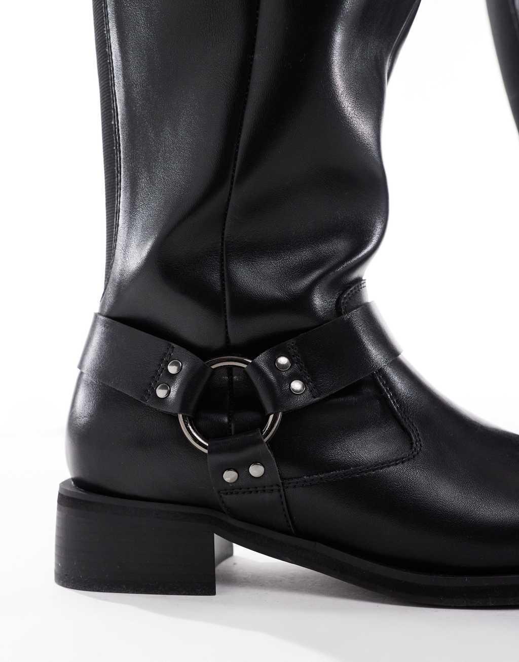 Yours riding knee boots in black Product Image