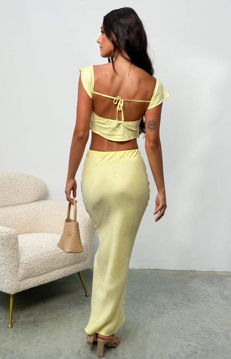 Anna Yellow Maxi Skirt Product Image