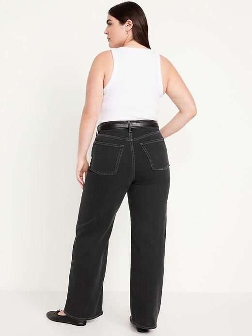 Extra High-Waisted Sky-Hi Wide-Leg Jeans Product Image