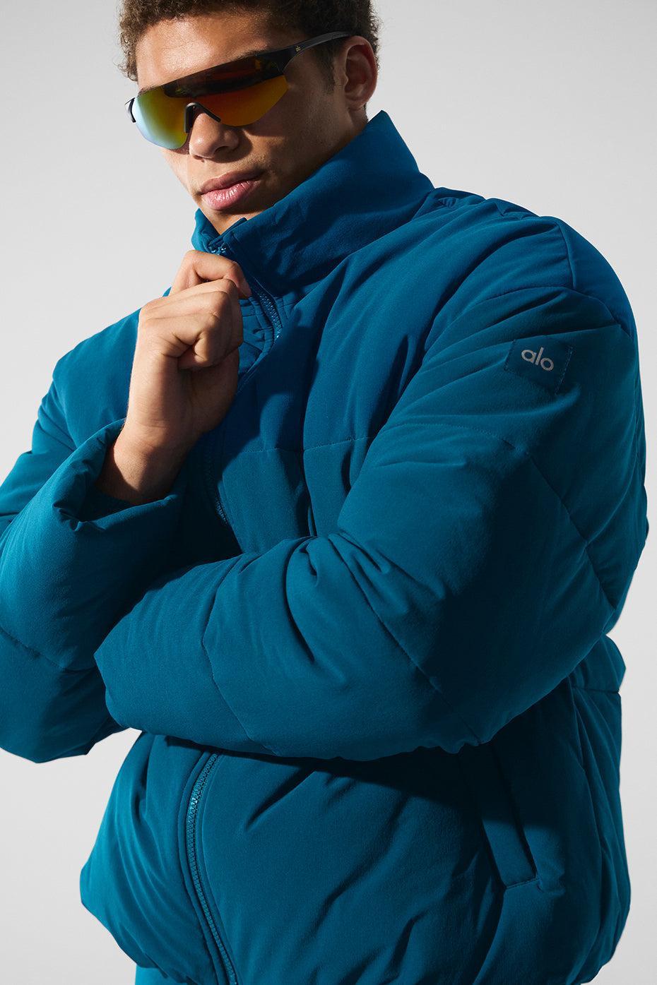 Stretch Woven Street Puffer - Eclipse Blue Male Product Image