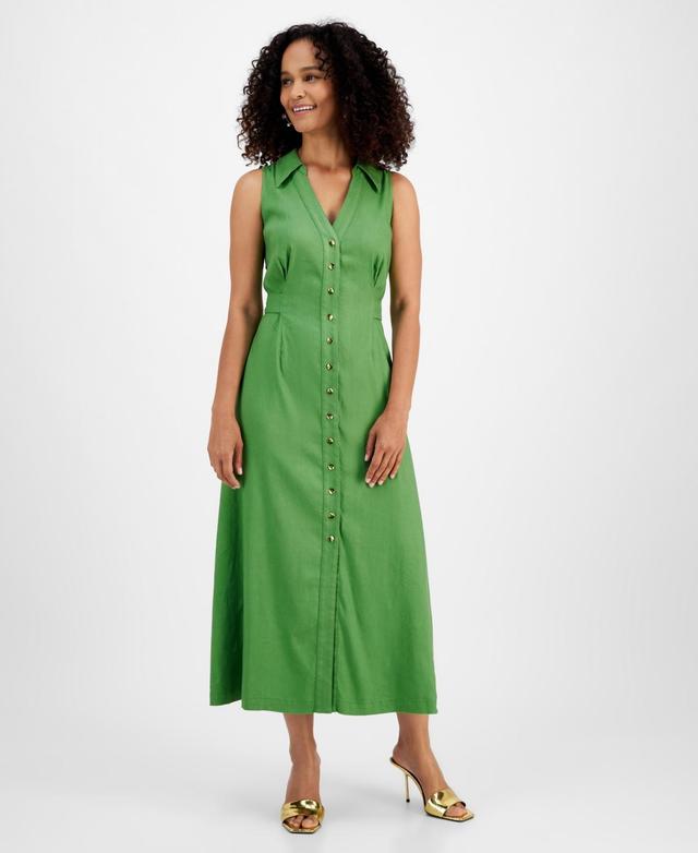 I.n.c. International Concepts Womens Sleeveless Shirtdress, Created for Macys Product Image