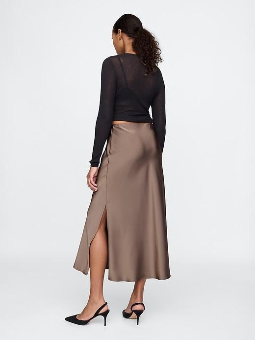 Satin Maxi Skirt Product Image