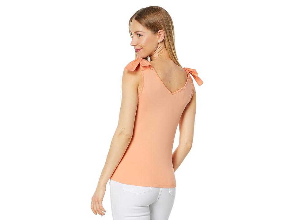 Tommy Hilfiger Tie Rib Tank (Coral Reef) Women's Clothing Product Image