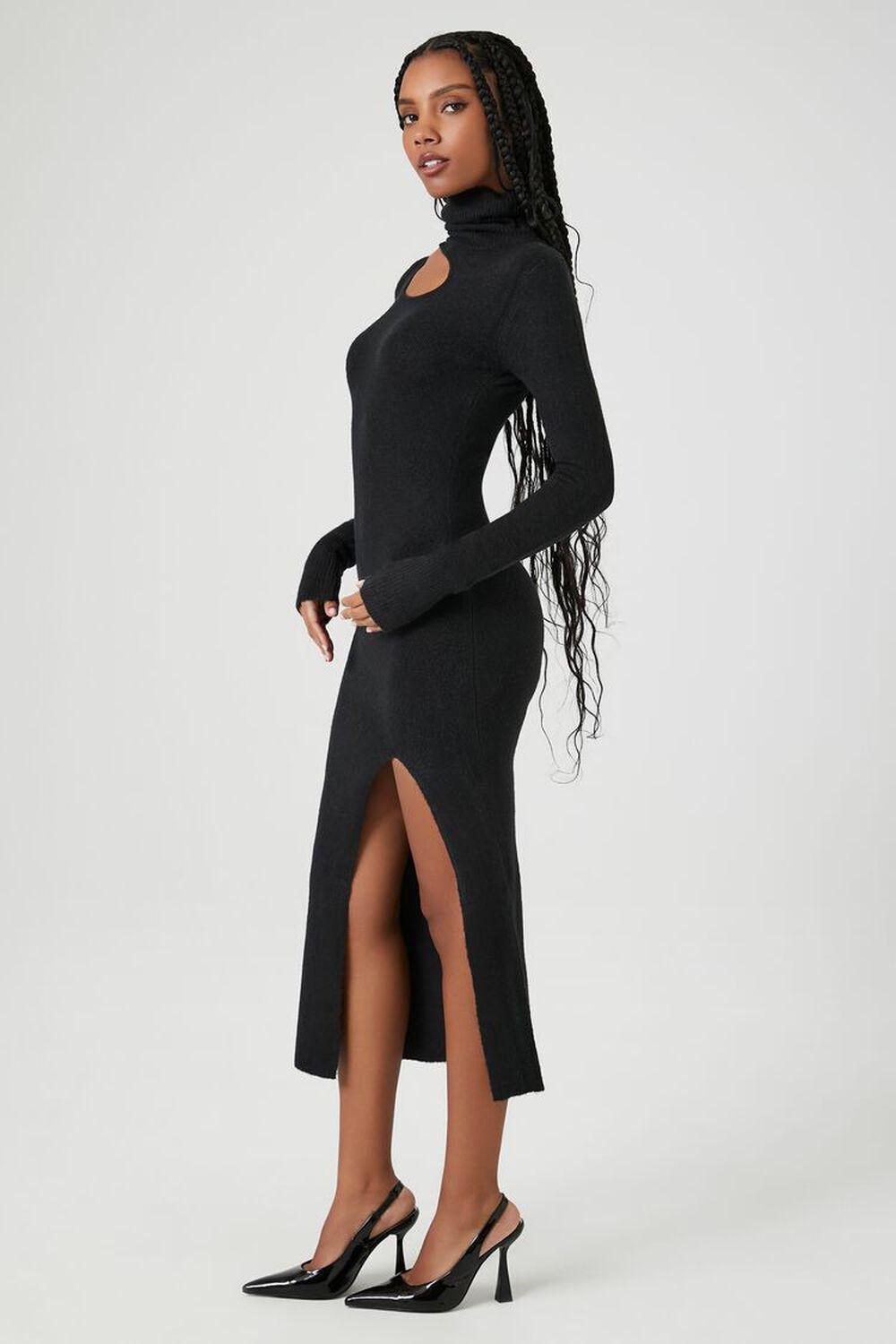 Cutout Turtleneck Midi Sweater Dress | Forever 21 Product Image