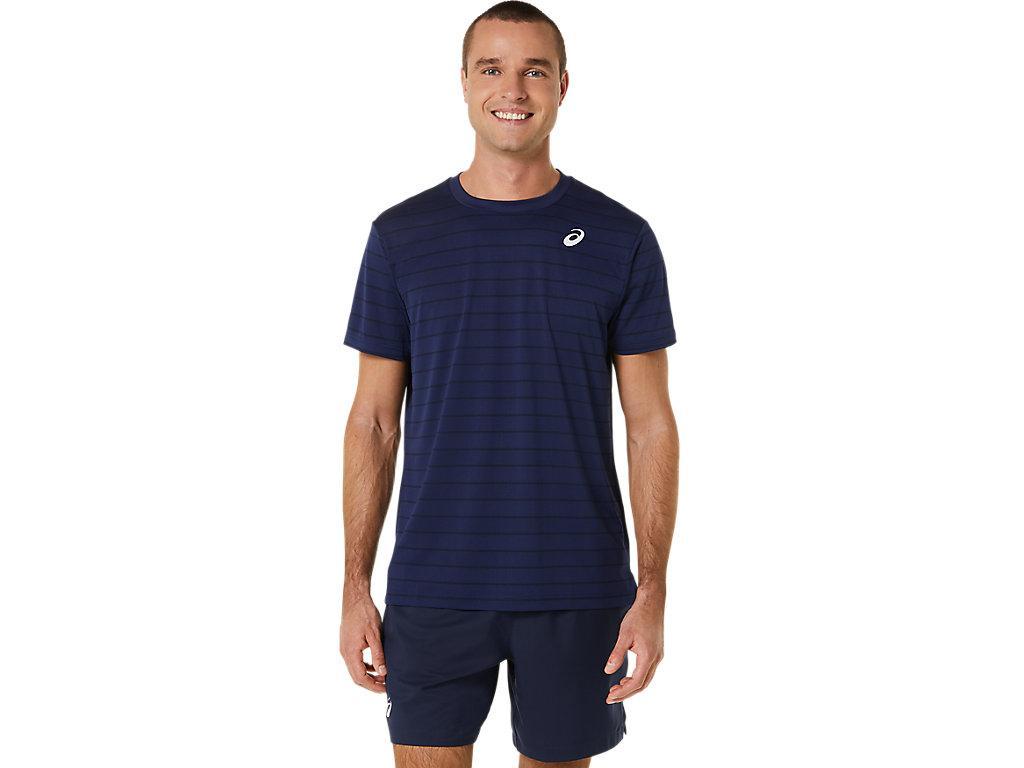 ASICS Men's Court Stripe Short Sleeve Top Product Image