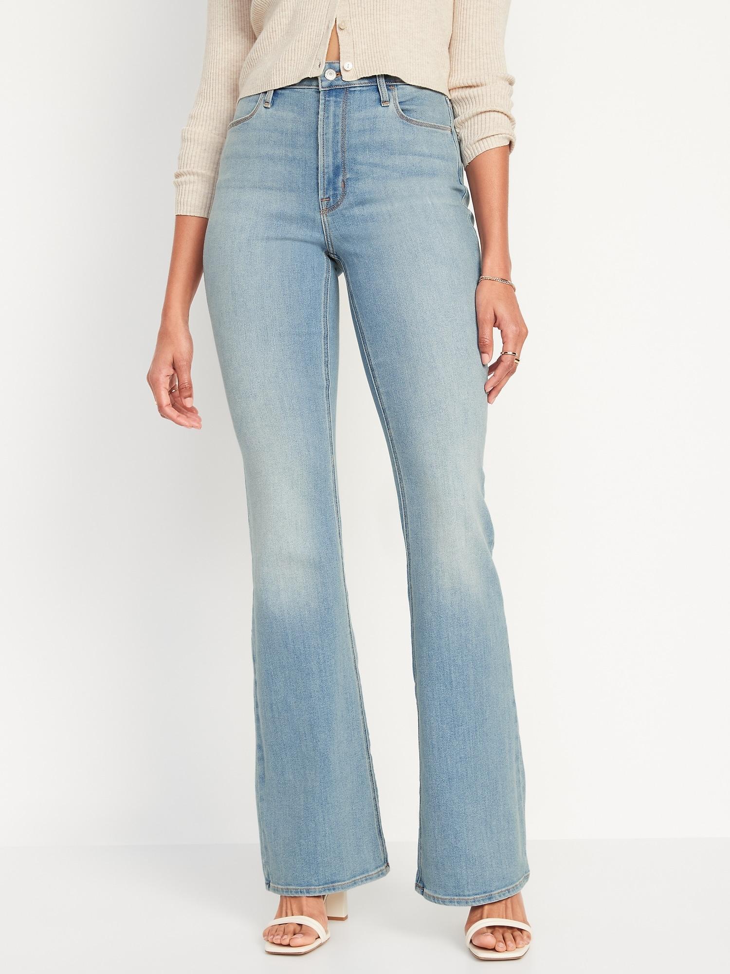 High-Waisted Wow Flare Jeans for Women Product Image