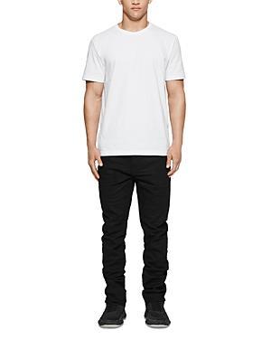 Men's P005 Black Raw Slim-Fit Jeans Product Image