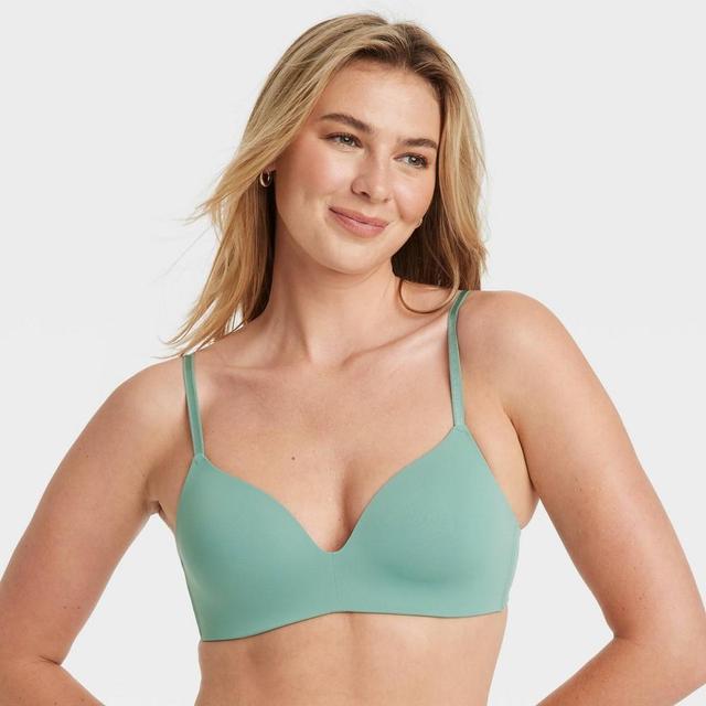 Womens Bliss Lightly Lined Wirefree Bra - Auden Tidal Flow 34DD Product Image