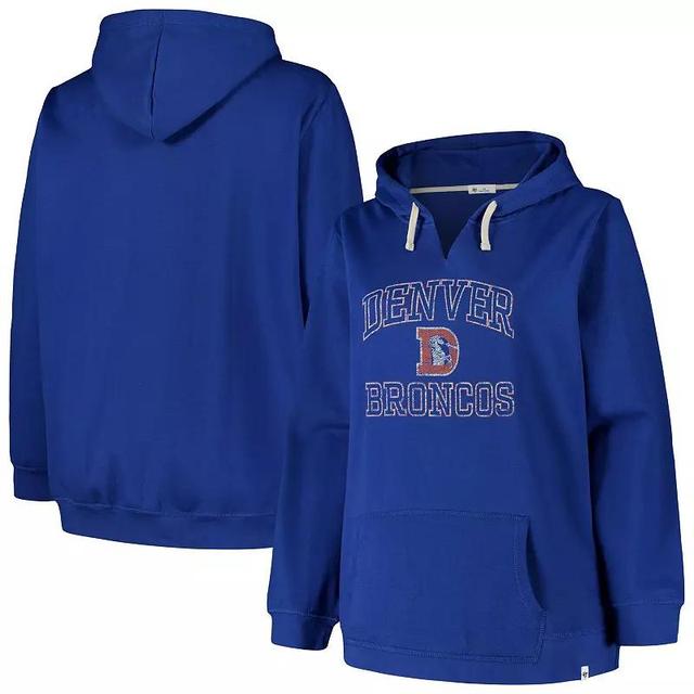 Womens Profile Royal Denver Broncos Kennedy Pullover Hoodie Product Image