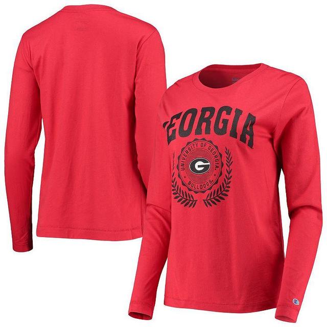 Womens Champion Georgia Bulldogs University Laurels Long Sleeve T-Shirt Product Image